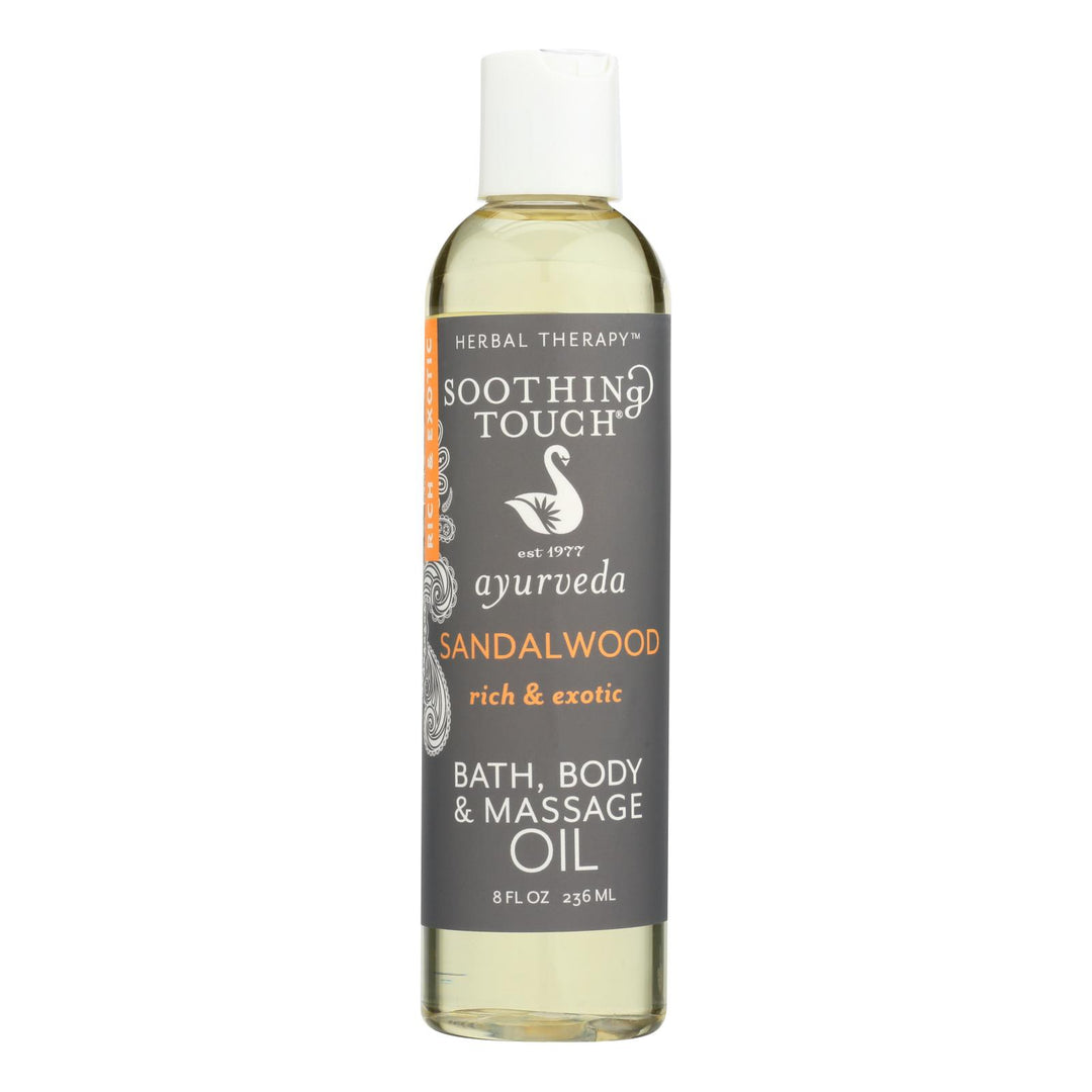 Soothing Touch Bath And Body Oil - Sandalwood - 8 Oz - Maras Green